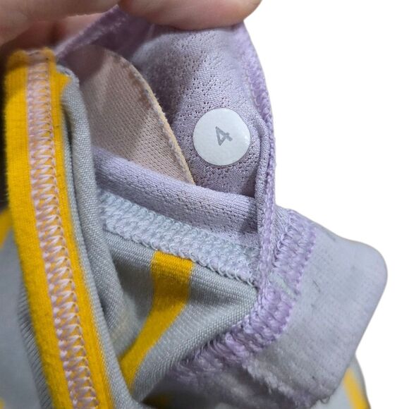Lululemon Gray and Yellow No Limits Sports Bra Tank Top Padded Combo 4 - Picture 6 of 6